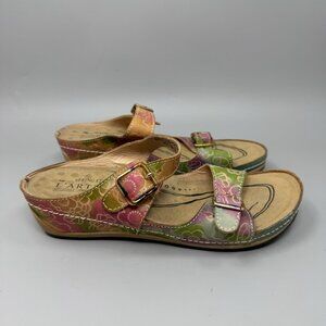 Spring Step L'Artiste Sumacah Sandals Womens Size 8 US Adjustable Floral Print